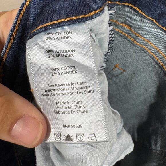 STS Blue 27 Morgan Tomboy Jeans Skinny Blue Mid Rise Distressed Cuffed Ankle - Picture 9 of 9